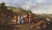 POELENBURGH, Cornelis van Children of Frederick V Prince Elector of Pfalz and King of Bohemia s oil painting